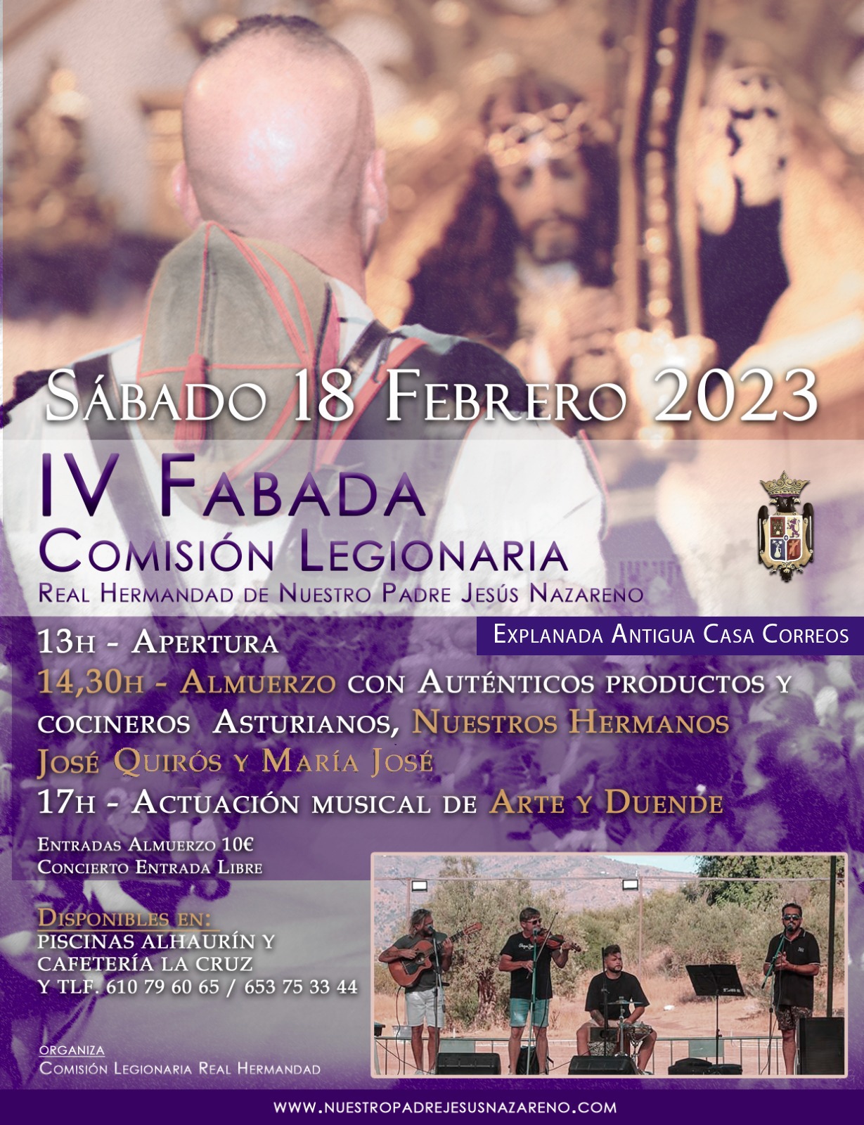 IV Fabada de la Comisión Legionaria en la explanada de la Antigua Casa de Correos