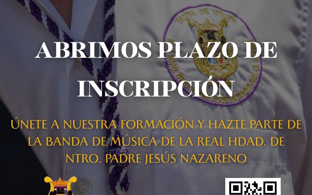 🎶 ABIERTO EL PLAZO DE INSCRIPCIÓN 💜🎶