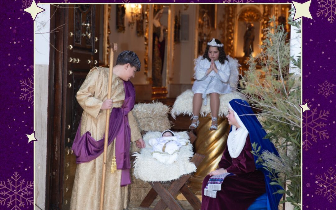 Belén viviente en la Plaza de San Sebastián