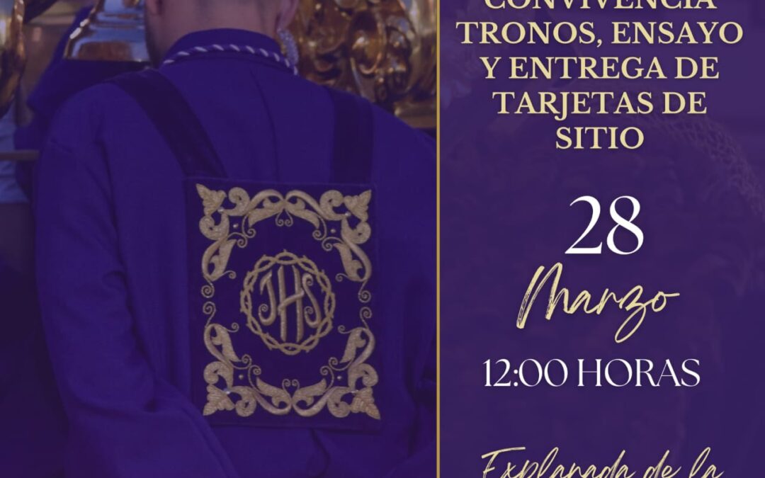 Convocatoria de convivencia para hombre y mujeres de Trono