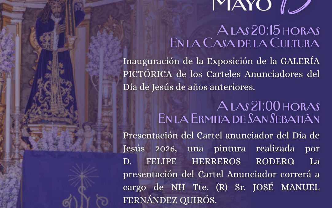 Presentación del cartel anunciador del Día de Jesús 2026