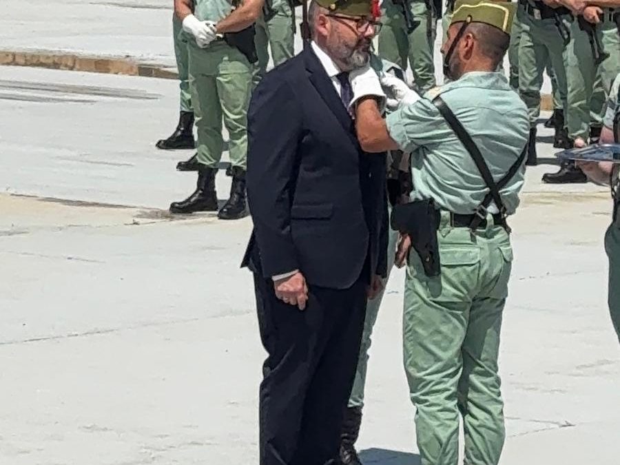 Nuestro Hermano Mayor D. Miguel Ángel Serrano Gómez, nombrado legionario de honor