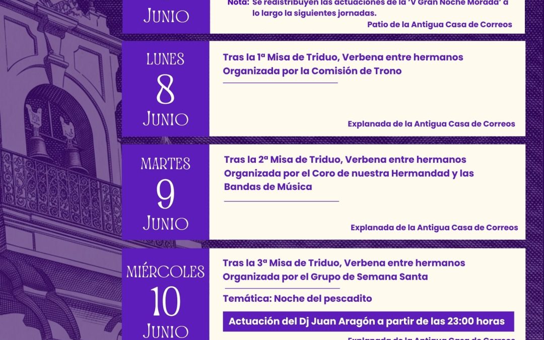 Verbenas día de Jesús 2026